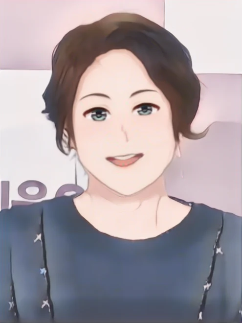 김혜자 웹툰 스타일 초상화