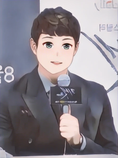 천정명 웹툰 스타일 초상화