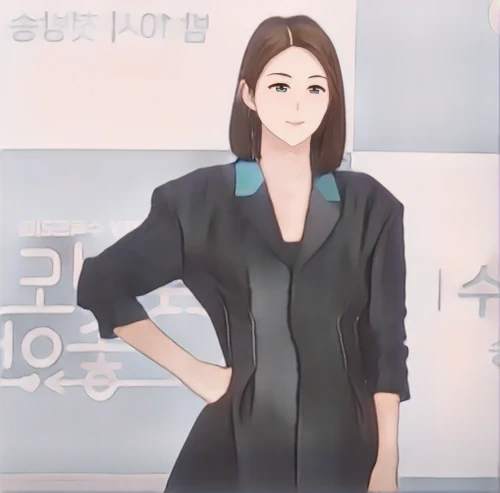 박솔미 웹툰 스타일 초상화