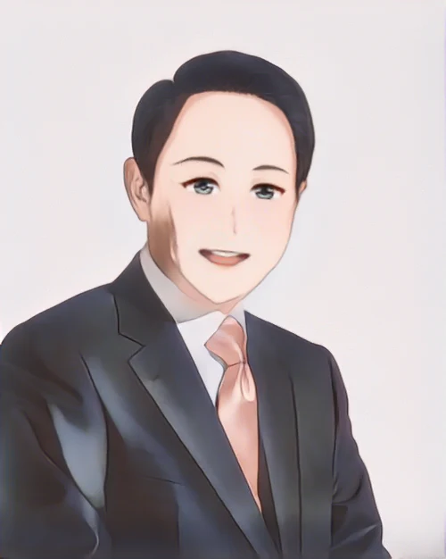 이명박 웹툰 스타일 초상화
