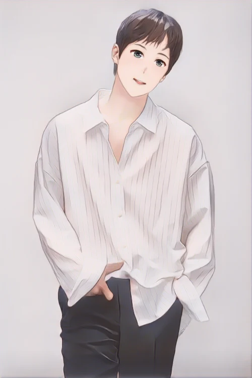 성모 웹툰 스타일 초상화