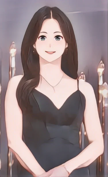 남보라 웹툰 스타일 초상화
