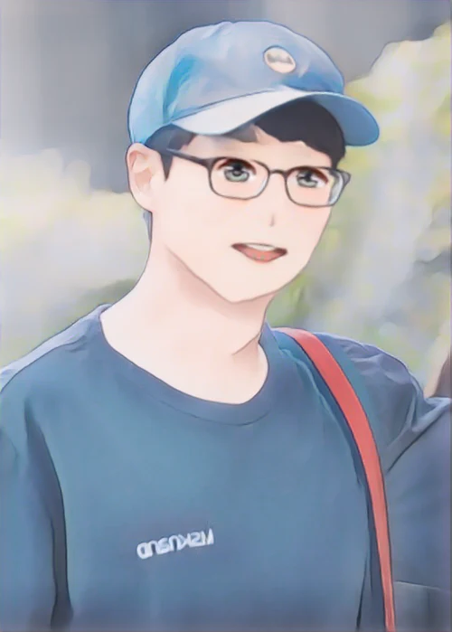 유재석 웹툰 스타일 초상화
