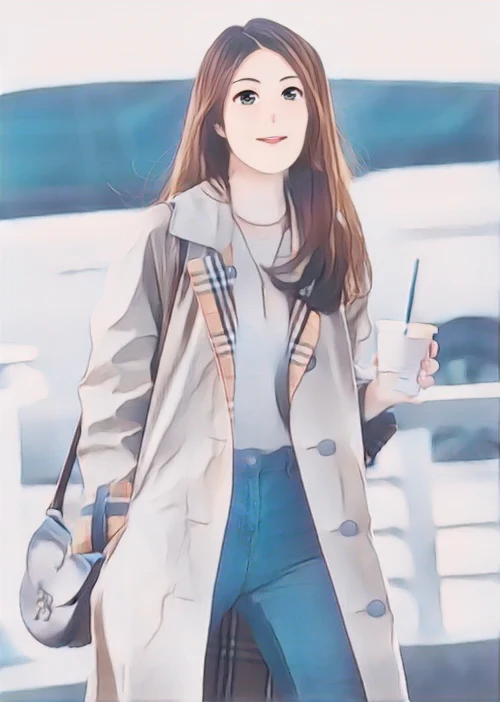 이해리 웹툰 스타일 초상화