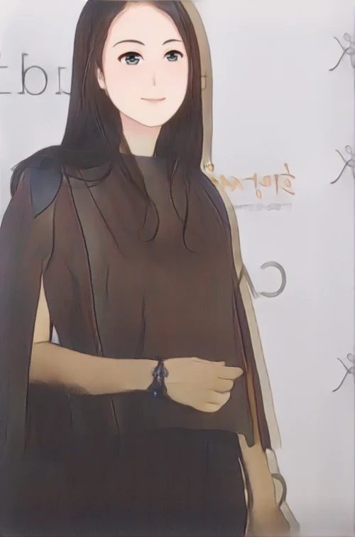 채시라 웹툰 스타일 초상화