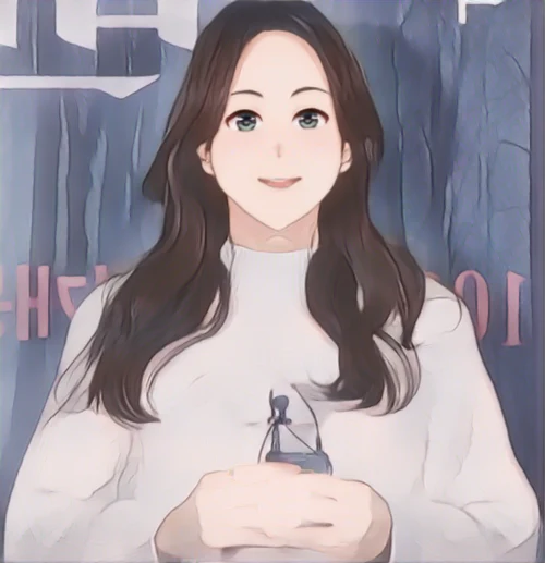 김윤진 웹툰 스타일 초상화
