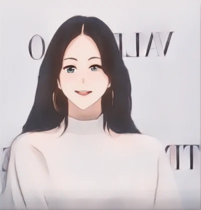 한예슬 웹툰 스타일 초상화