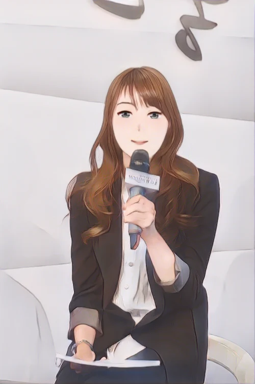 신보라 웹툰 스타일 초상화