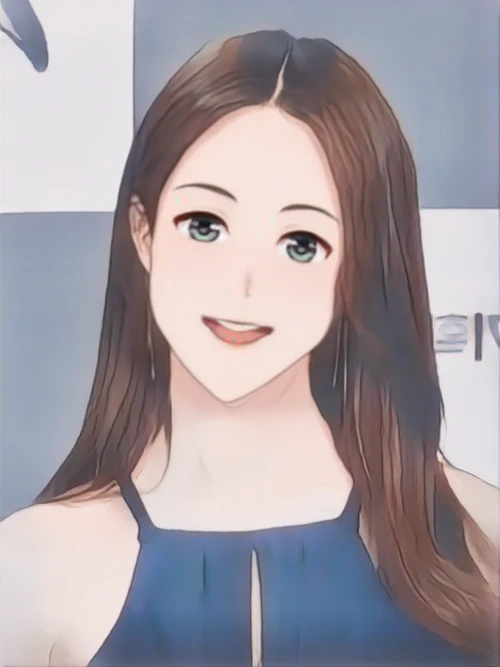 왕빛나 웹툰 스타일 초상화
