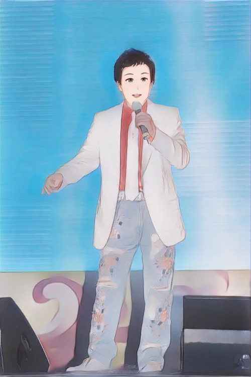 송대관 웹툰 스타일 초상화