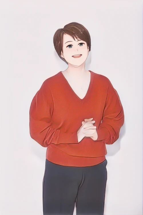 박미선 웹툰 스타일 초상화