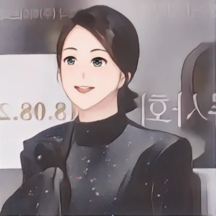 수애 웹툰 스타일 초상화