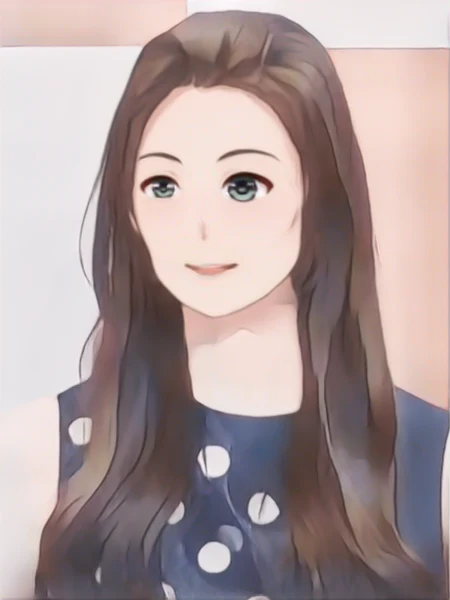 윤소이 웹툰 스타일 초상화