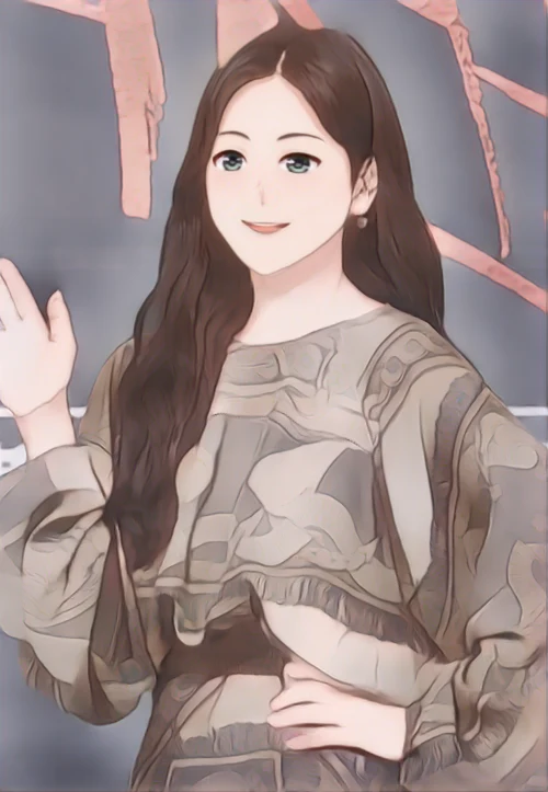 박신혜 웹툰 스타일 초상화