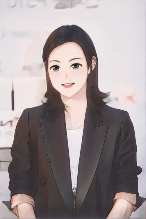 신민아 웹툰 스타일 초상화