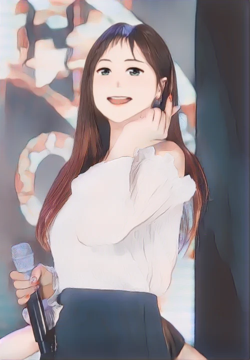 홍진영 웹툰 스타일 초상화