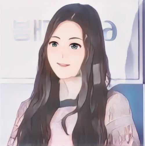 정다빈 웹툰 스타일 초상화