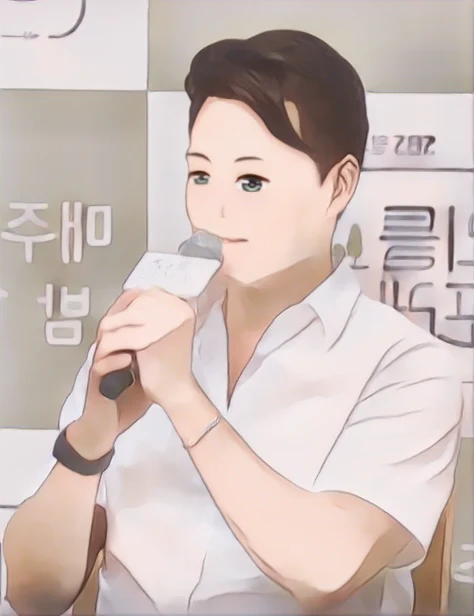 이서진 웹툰 스타일 초상화