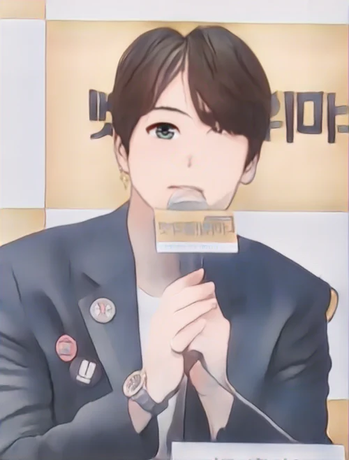이홍기 웹툰 스타일 초상화