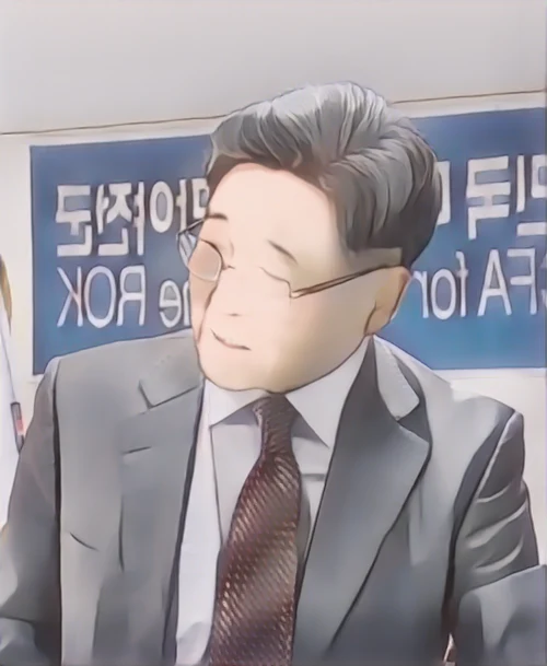 지만원 웹툰 스타일 초상화