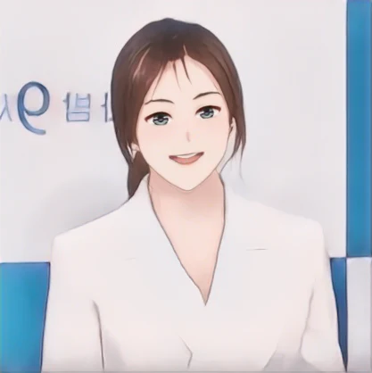 정유미 웹툰 스타일 초상화