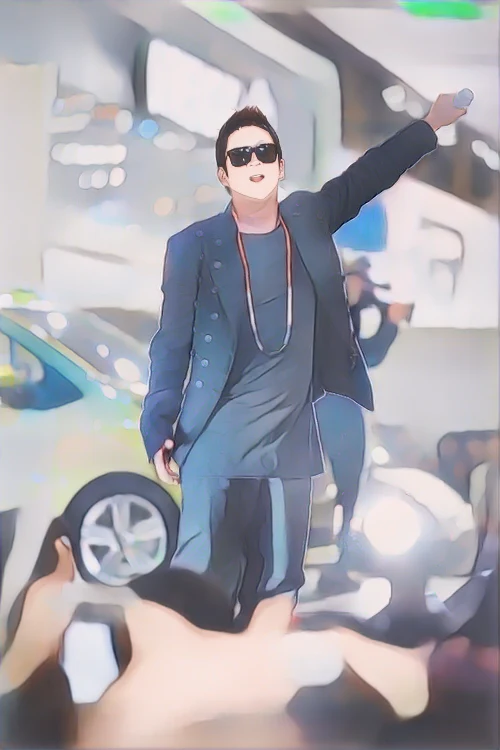 MC몽 웹툰 스타일 초상화