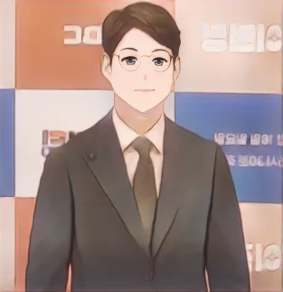 유준상 웹툰 스타일 초상화