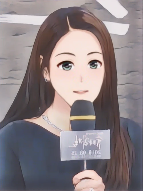 이유리 웹툰 스타일 초상화