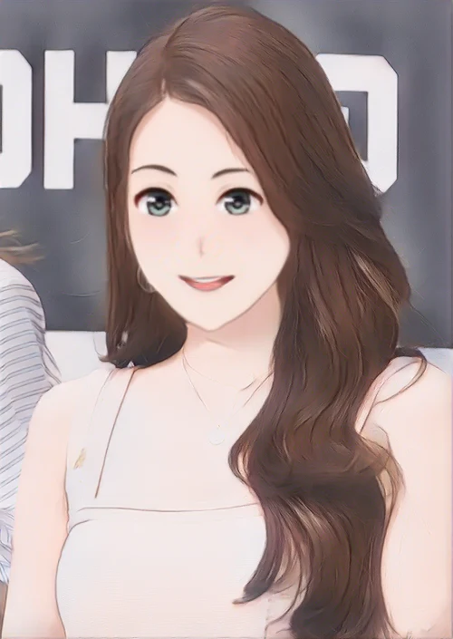 티파니 영 웹툰 스타일 초상화