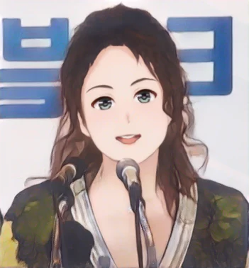 박해미 웹툰 스타일 초상화