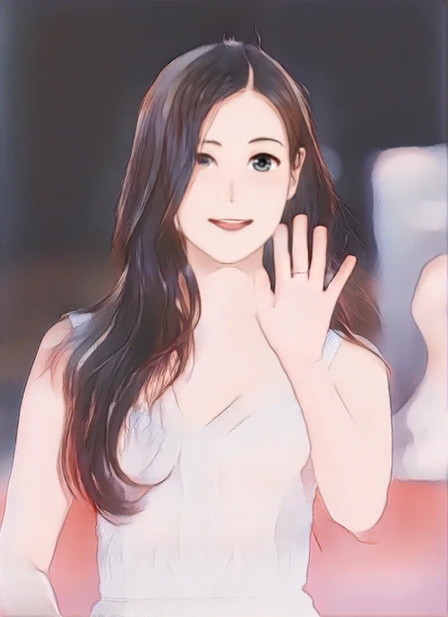 아이유 웹툰 스타일 초상화