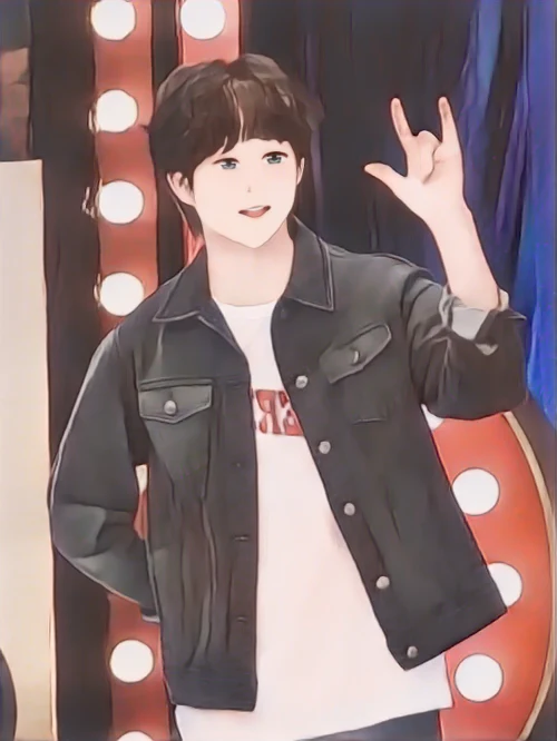김희철 웹툰 스타일 초상화