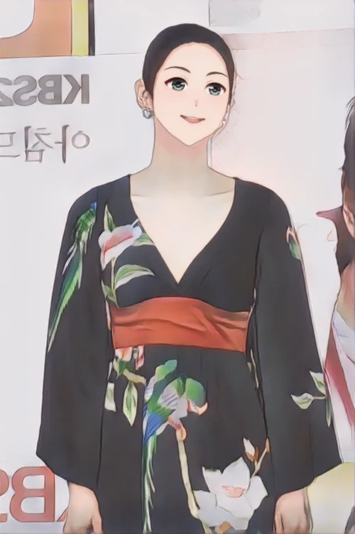 김빈우 웹툰 스타일 초상화