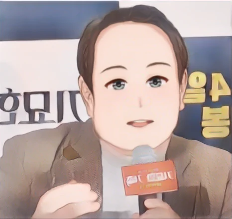박인환 웹툰 스타일 초상화