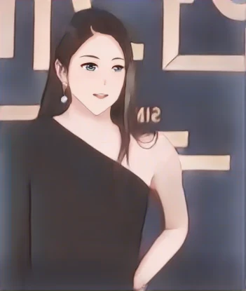 손담비 웹툰 스타일 초상화