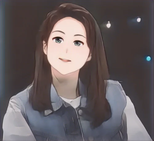 심은하 웹툰 스타일 초상화