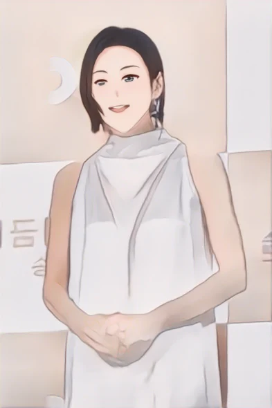김서형 웹툰 스타일 초상화