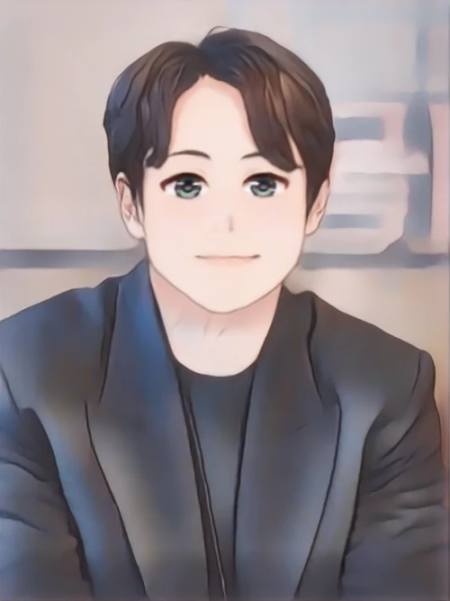 신하균 웹툰 스타일 초상화