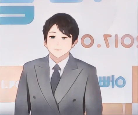 윤제문 웹툰 스타일 초상화