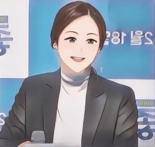 이미연 웹툰 스타일 초상화
