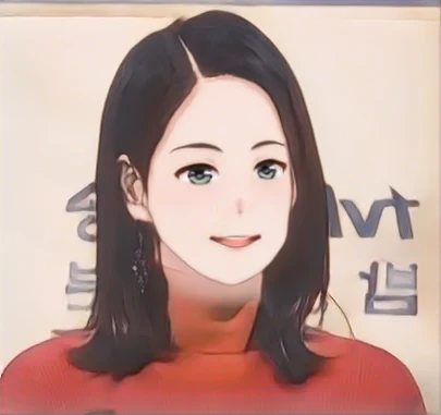 정혜영 웹툰 스타일 초상화