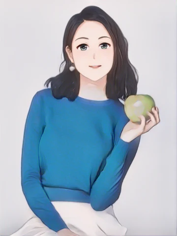 공효진 웹툰 스타일 초상화