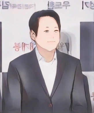 안성기 웹툰 스타일 초상화